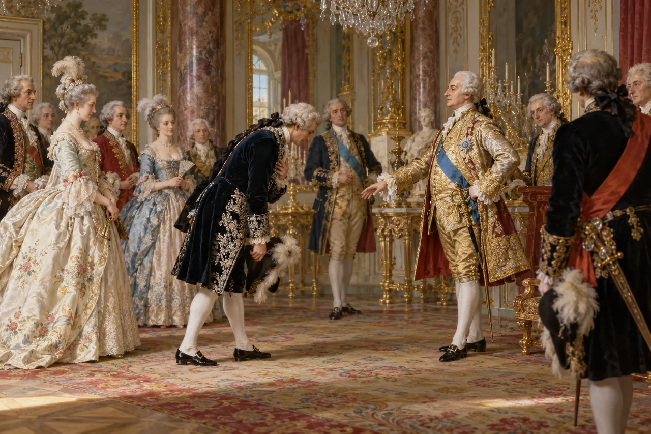Courtly ceremony in the 1700s